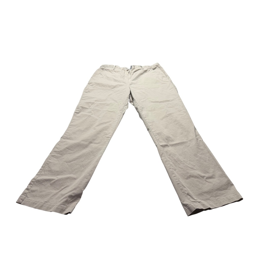 Westbound Stretch Khaki Tan Straight Leg Pants Womens 18 Cotton Blend Casual